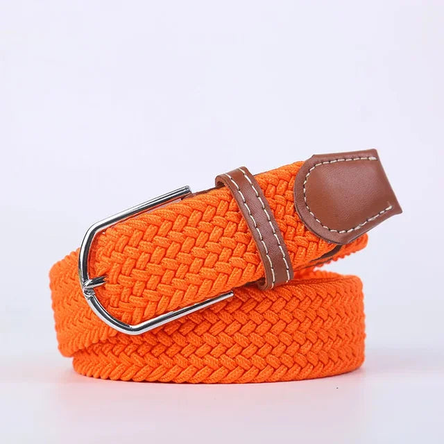 Robuuste unisex riem, elastisch, faux leer accenten, ideaal voor outdoor activiteiten.