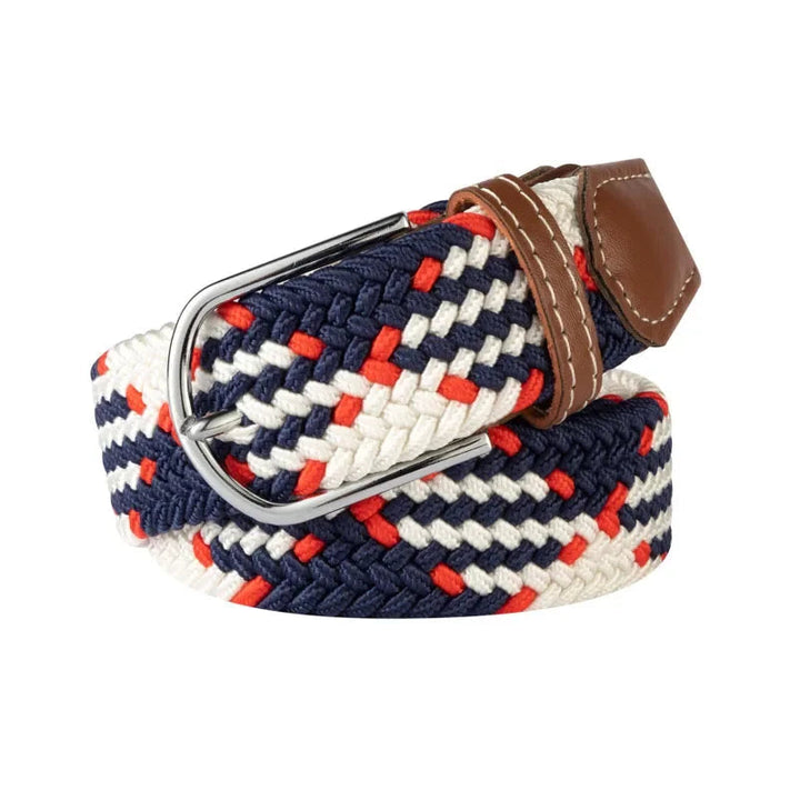 Heren elastische riem in faux leer, comfortabel en stijlvol accessoire voor elke outfit.