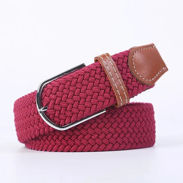 Luxe uitstraling met deze elastische riem, faux leer en stijlvolle gesp, voor dames.