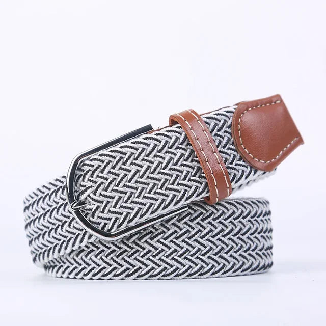 Sportieve dames elastische riem, faux leer, met een dynamische gesp, voor actieve vrouwen.