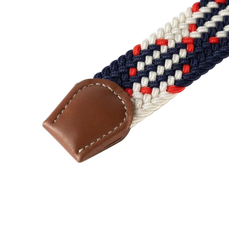 Flexibele unisex riem, ideaal voor golf, met faux leren afwerking en moderne gesp.