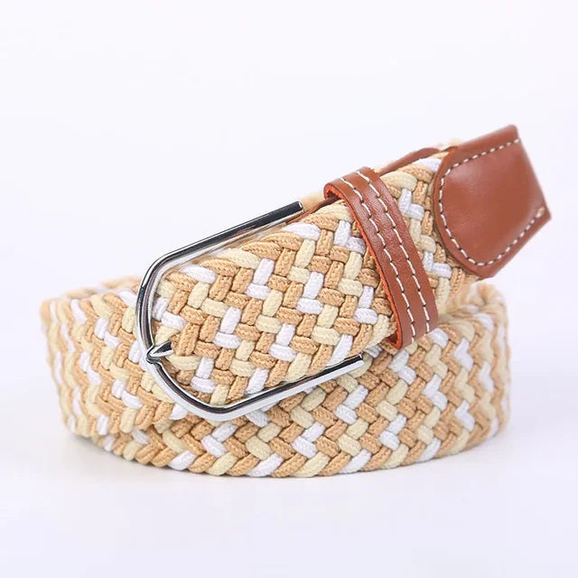 Comfortabele golf riem, faux leer, unisex, met een moderne en functionele gesp.