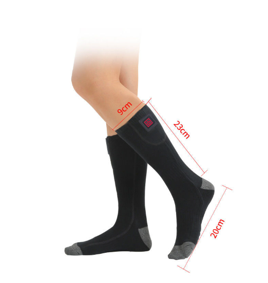 Hoogwaardige elektrisch verwarmde sokken, unisex, met 3 warmtestanden voor langdurige warmte en comfort.
