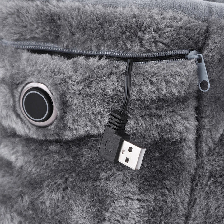 Oplossing voor koude voeten: unisex elektrische pantoffels met USB, zorgen voor ultieme warmte en ontspanning binnenshuis.