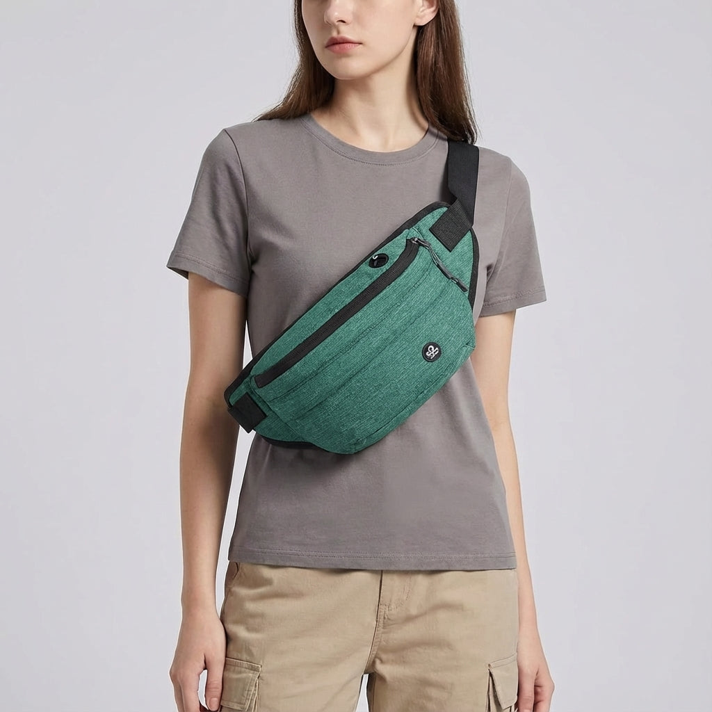 Robuuste FlexSling nylon sling tas, waterafstotend en ruim. Geschikt voor unisex dagelijks gebruik, reizen en wandelen.