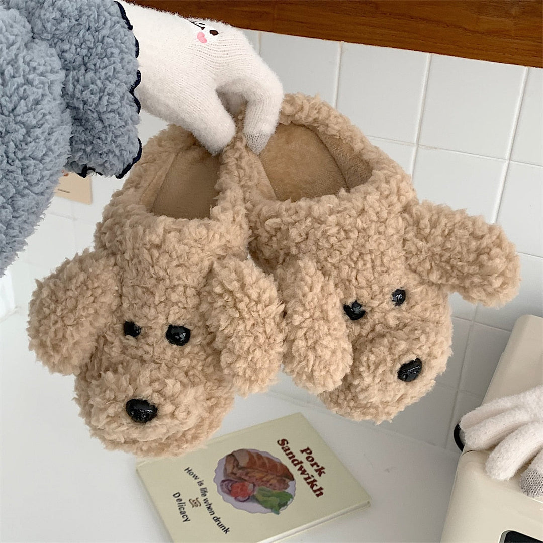 Heerlijk zachte dieren sloffen voor ultiem thuiscomfort, unisex model met antislip.