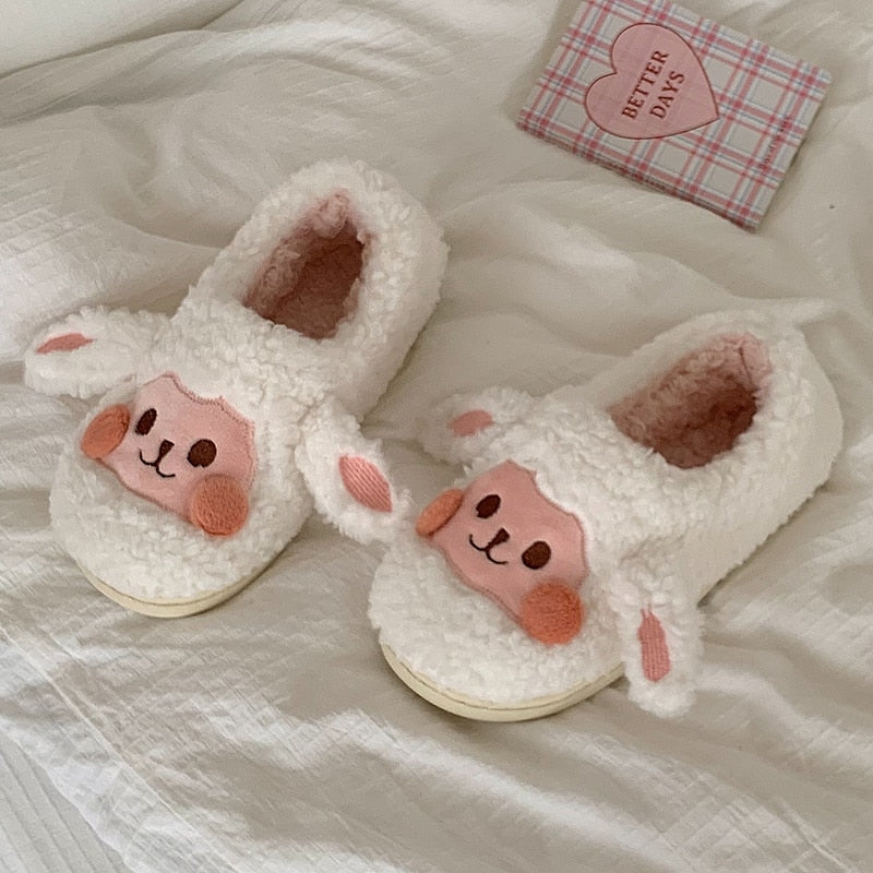 Zachte, warme dierensloffen met antislipzool voor heren en dames. Perfecte winter warmte.