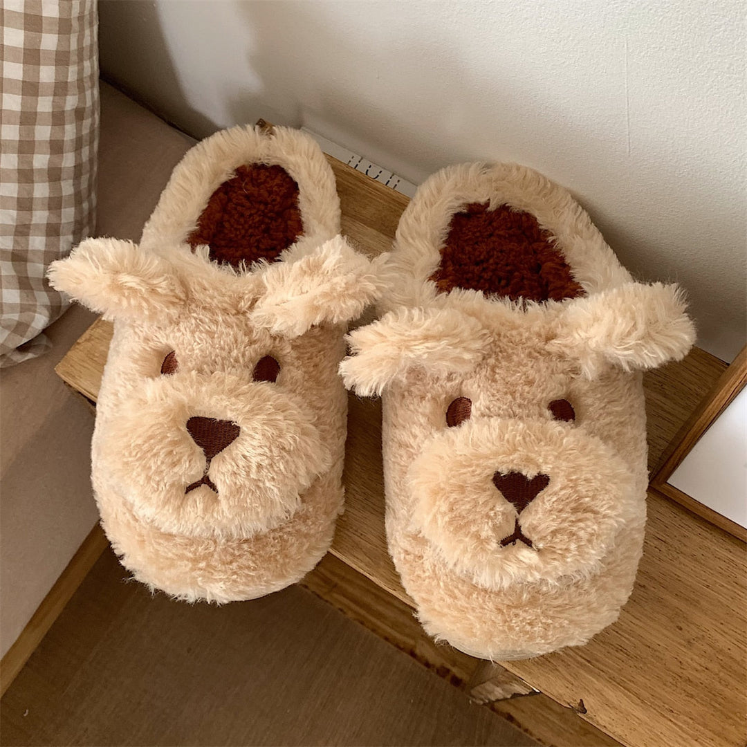 Zachte dieren sloffen, perfect voor comfort en ontspanning na een lange dag. Antislip.