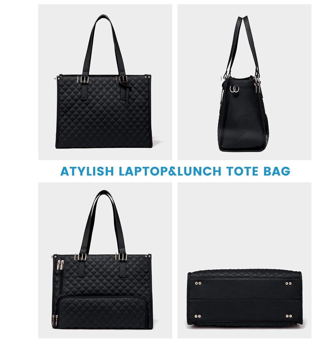 Geïsoleerde unisex lunch- en laptoptas, perfect voor kantoorwerkers of reizigers. Stijlvolle en ruime opbergtas.