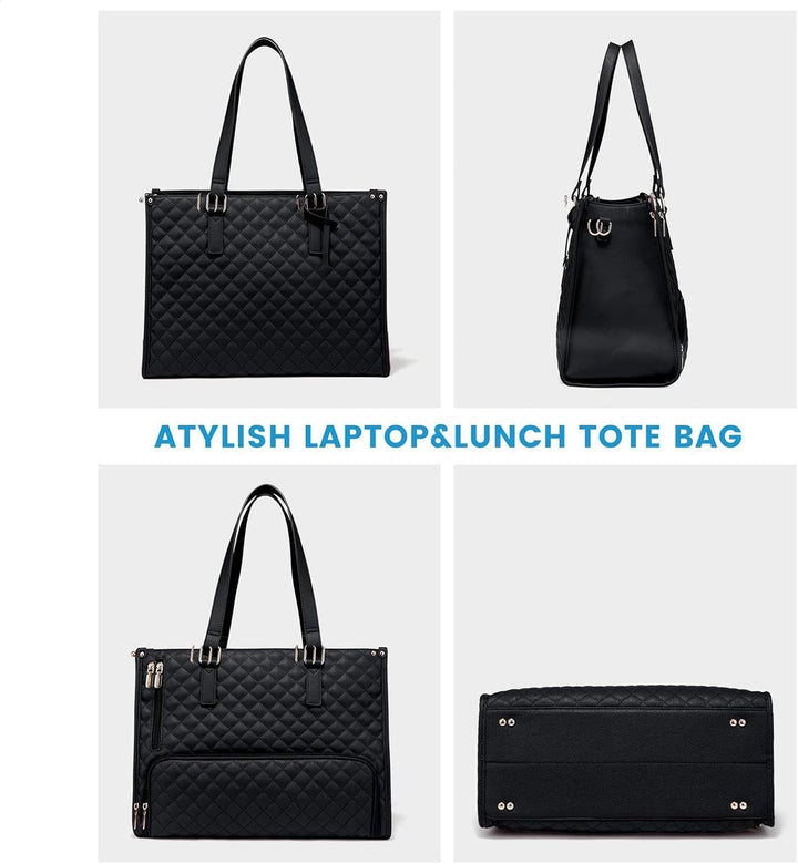 Geïsoleerde unisex lunch- en laptoptas, perfect voor kantoorwerkers of reizigers. Stijlvolle en ruime opbergtas.