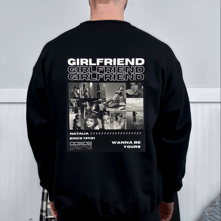 Wit unisex T-shirt met gepersonaliseerde foto-opdruk, perfect om dierbare herinneringen te dragen.