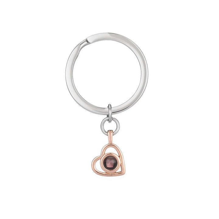 Gepersonaliseerde fotohanger sleutelhanger voor foto van je hond. Een lief en uniek aandenken voor dierenliefhebbers.