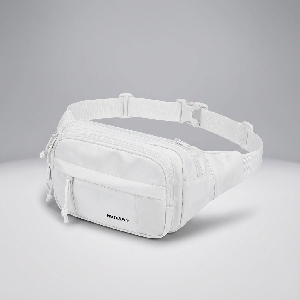 Veelzijdige heuptas, functionele fannypack met ritsen. Perfect voor dagelijks gebruik of als compacte reistas.