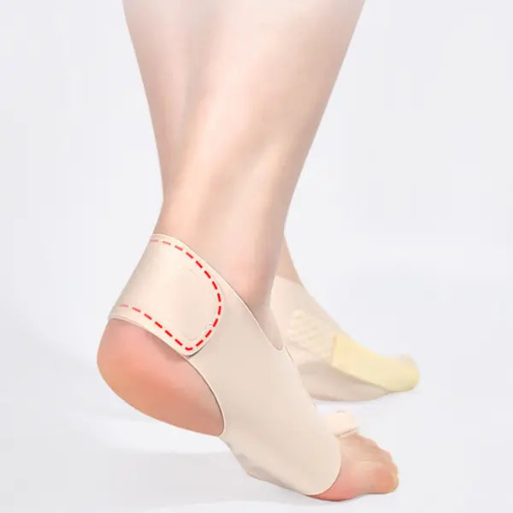 Zachte, rekbare hallux corrector mouw voor effectieve ondersteuning en comfortabele voetverzorging, unisex design.