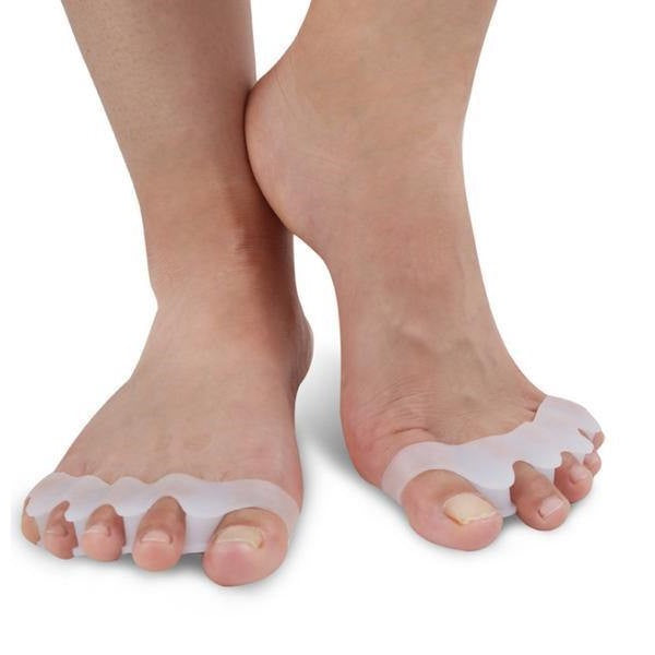 Unisex hallux valgus teenspreider voor hamertenen correctie. Orthopedisch hulpmiddel voor pijnverlichting en voetverzorging.