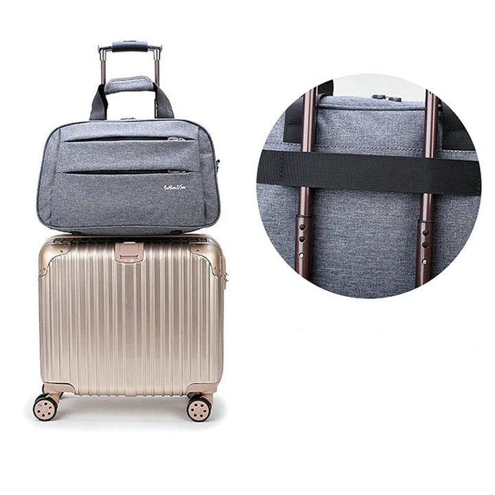 Compacte handbagage reistas, perfecte reisgenoot als carry-on voor vliegreizen en weekendtrips.