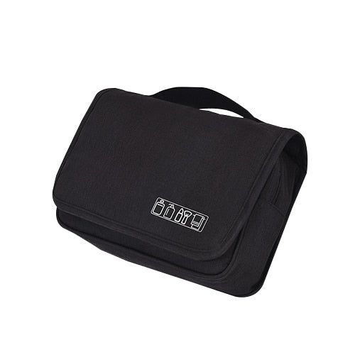 Ruime waterdichte toilettas organizer, hangend model voor reizen, met meerdere vakken voor al je accessoires.