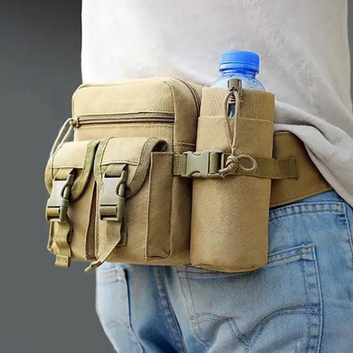 Robuuste unisex heuptas, waterafstotend. Geschikt als sporttas en reistas voor wandelaars en fietsers.