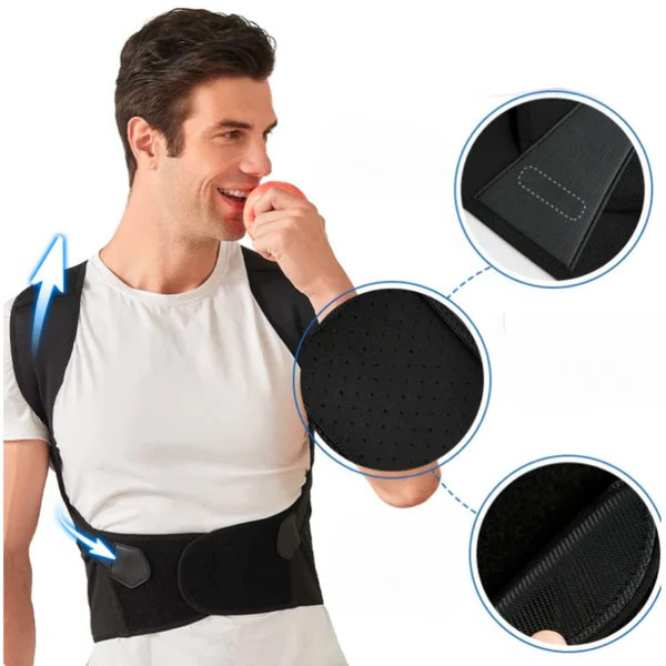 Houdingsbrace voor pijnverlichting bij rug- en nekpijn; ergonomisch ontwerp verbetert de houding en bevordert gezondheid.