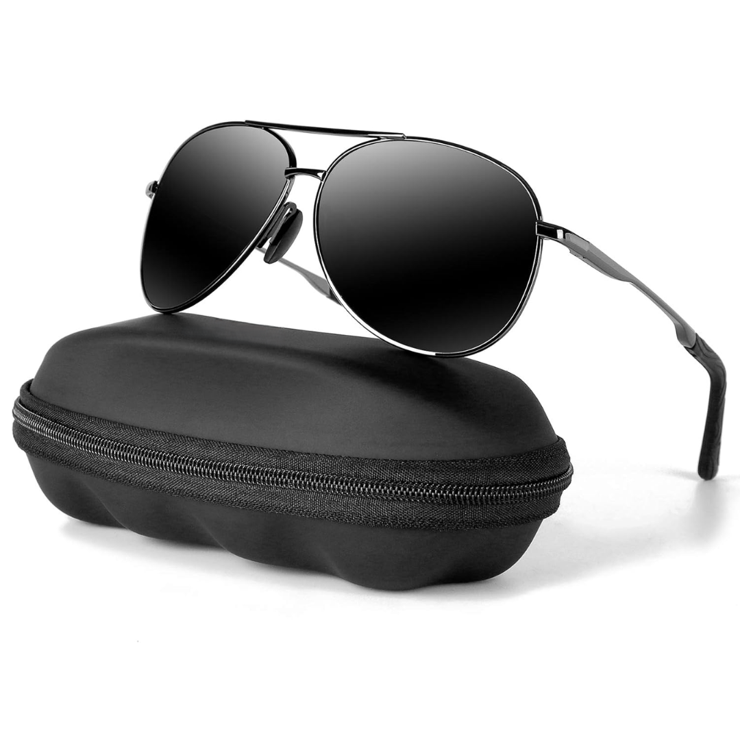 Nieuwe Joey gepolariseerde aviator zonnebril. Comfortabel, stijlvol en compleet met UV400 oogbescherming.