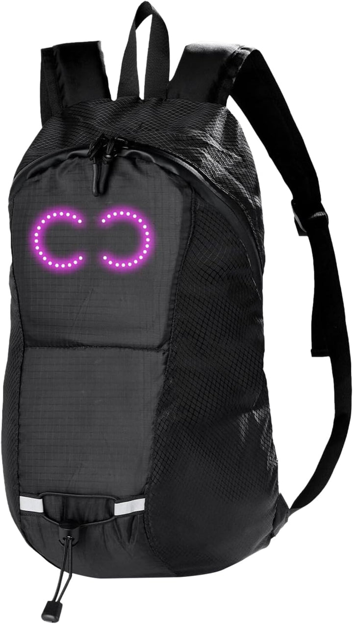 Outdoor LED reisrugzak, waterdicht voor alle weersomstandigheden, verhoogt de zichtbaarheid met ingebouwde verlichting.