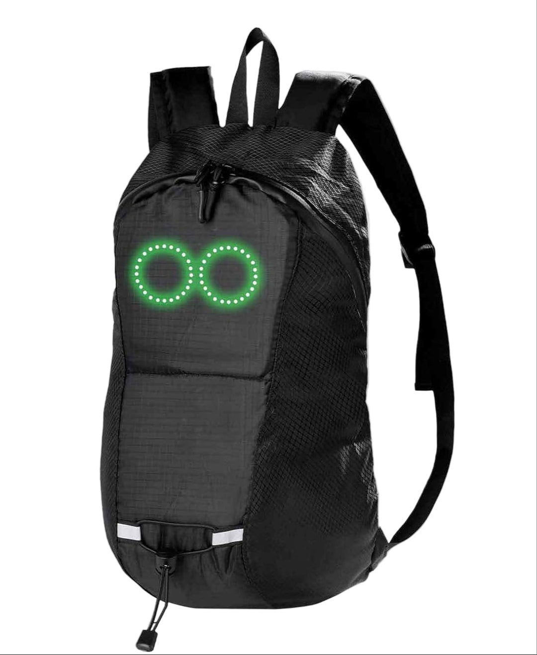 Nexora LED reisrugzak: waterdicht, unisex en verlicht, perfect voor veiligheid in het verkeer en tijdens evenementen.