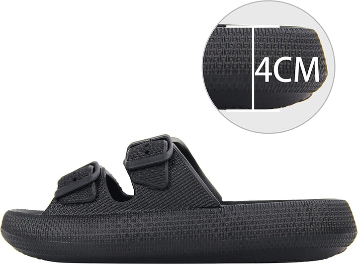 Comfortabele Livia unisex slippers met schokdempende zool. Zachte, antislip sandalen voor dames en heren voor elk moment.