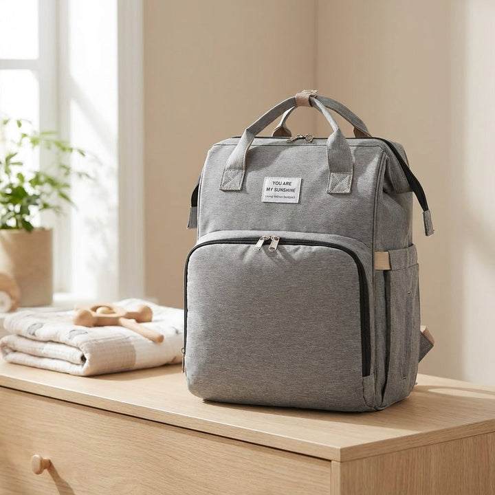 Unisex luiertas rugzak van Babyroam. Ruim en georganiseerd voor alle babybenodigdheden onderweg.