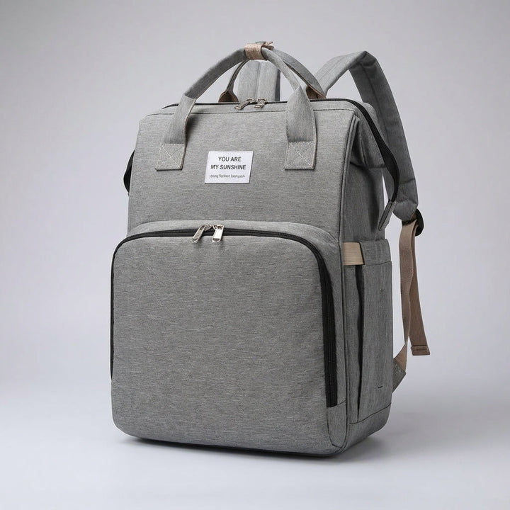 Georganiseerde Babyroam luiertas rugzak. Houd alles netjes en binnen handbereik voor jou en je baby.