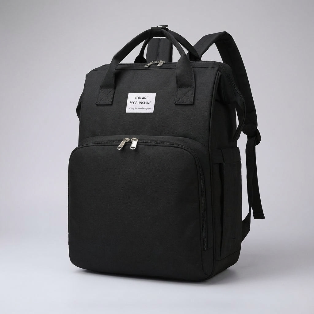 Ruime en duurzame unisex luiertas rugzak, geschikt voor alle baby essentials. Gemakkelijk schoon te maken.