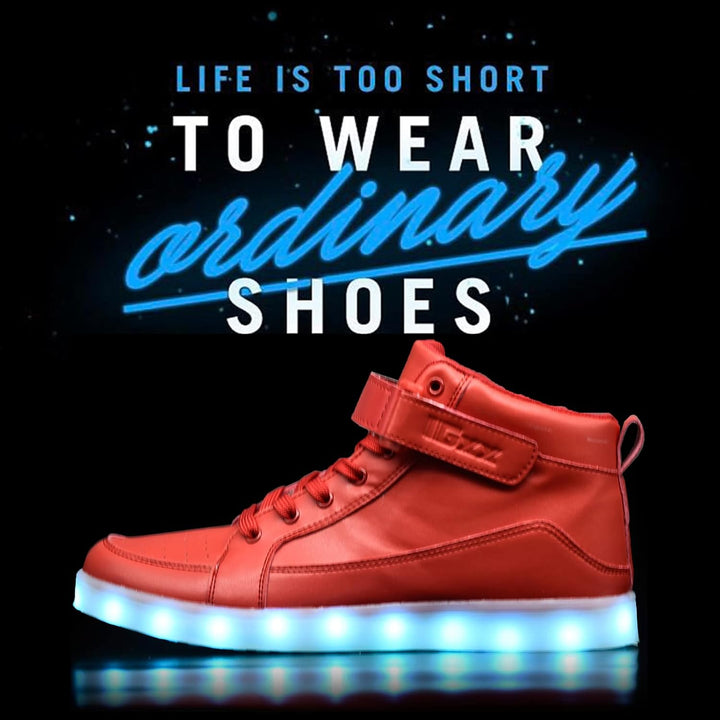 Trendy lichtgevende sneakers, unisex model met USB-oplaadbare LED-lampjes voor stijlvolle looks.