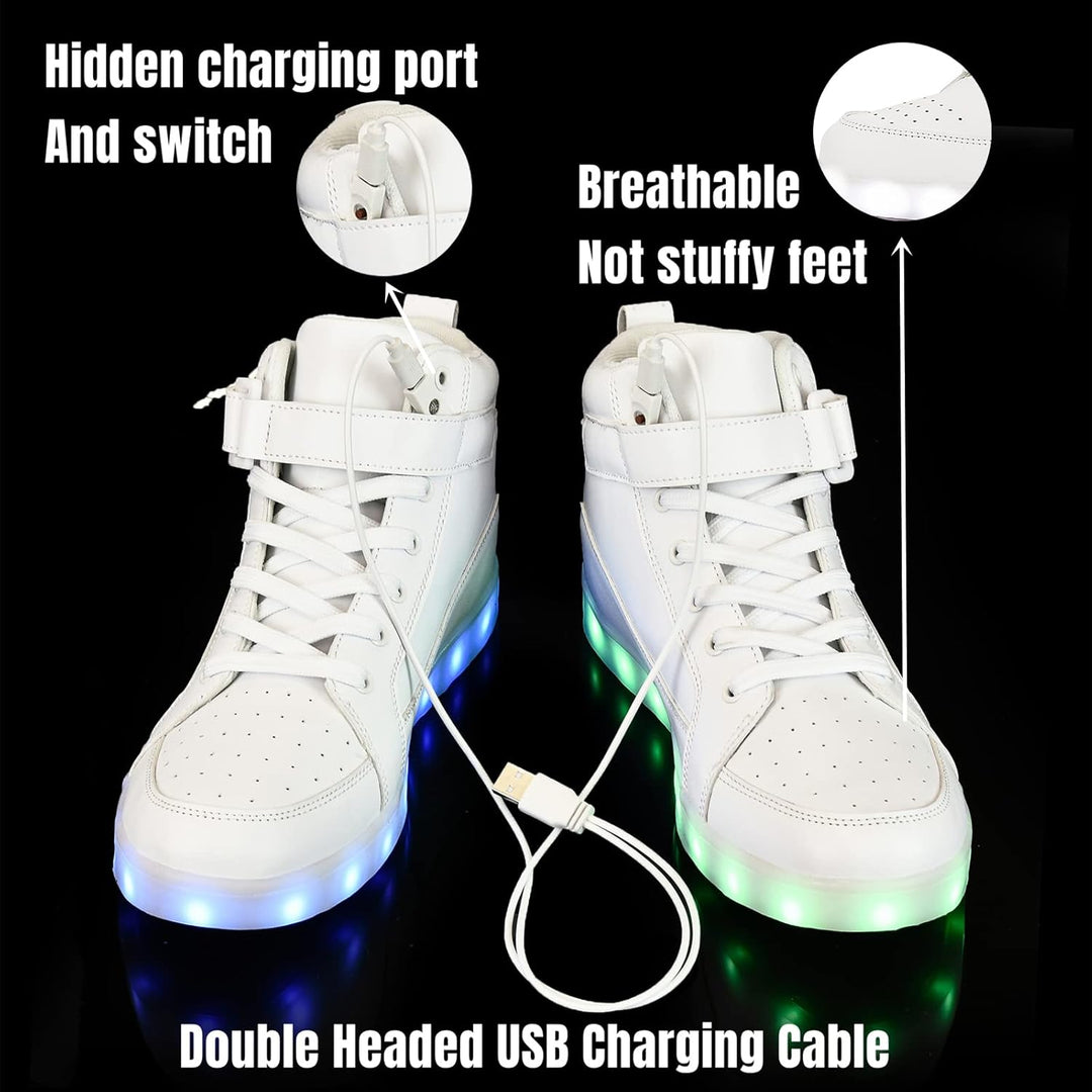 LumaBoost unisex LED sneakers, oplaadbaar, voor een energieke en stijlvolle uitstraling.