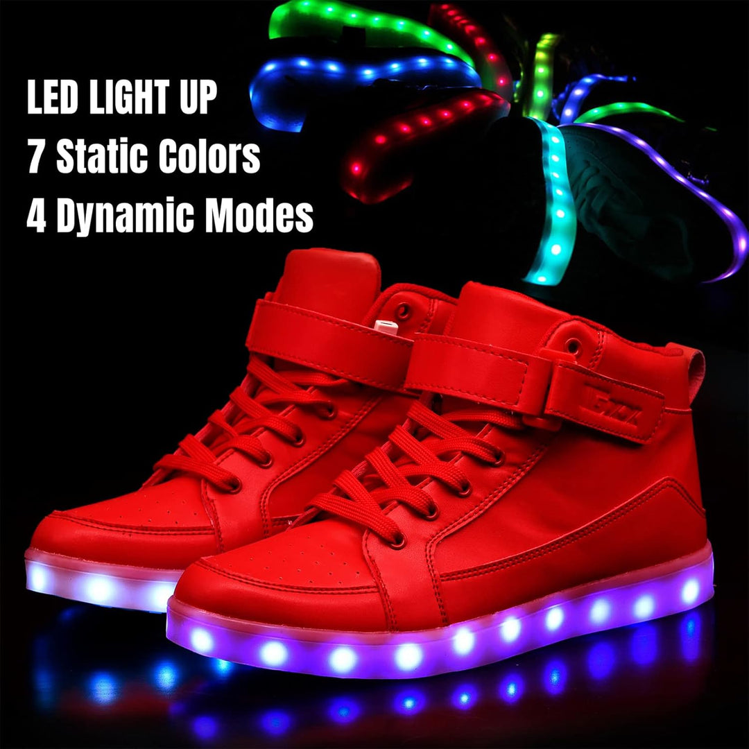 Comfortabele LED party schoenen, perfect voor festivals en uitgaan, unisex design met kleurverlichting.