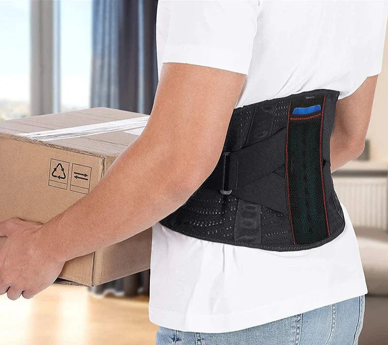 Ergonomische Lumbar Ease rugbrace voor effectieve houdingscorrectie en ondersteuning van de onderrug.