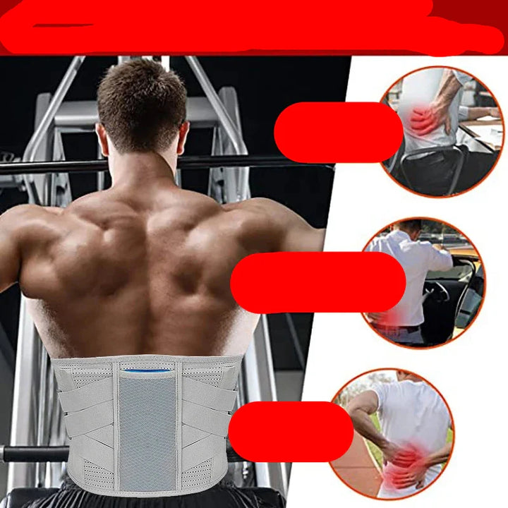Unisex Lumbar Ease rugbrace: ergonomische rugsteun voor zowel mannen als vrouwen, ideaal voor fysiotherapie.