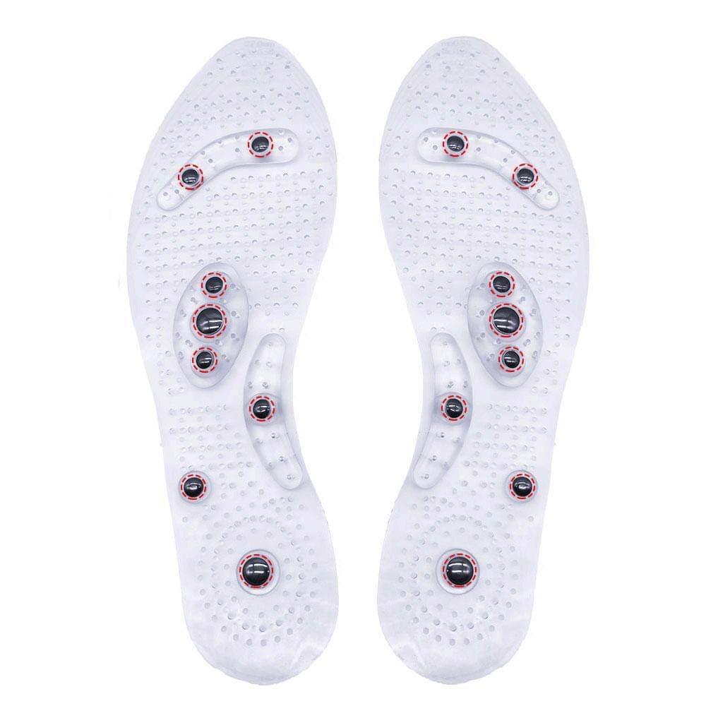 Unisex magnetische inlegzolen: gewichtsverlies & voetmassage. Stimuleert doorbloeding, verlicht stress. Comfortabel.