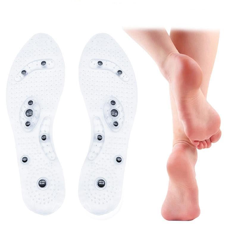 Unisex magnetische inlegzolen: stimuleert doorbloeding, helpt bij gewichtsverlies & voetmassage. Voor welzijn & comfort.