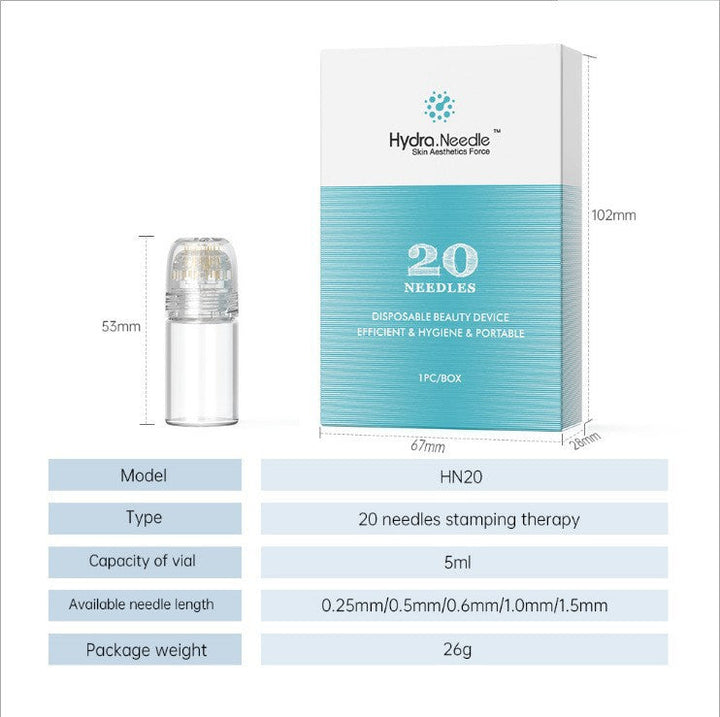 Schoonheids derma stempel voor een stralende, egale huid; ideaal voor microneedling thuis.