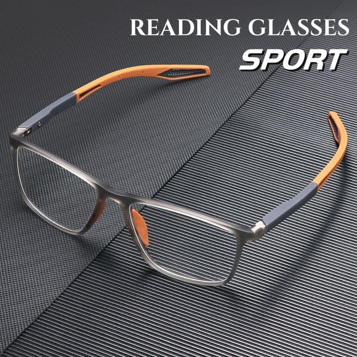Trendy unisex leesbril, ultralicht polycarbonaat frame. Biedt helder zicht dichtbij en op afstand.