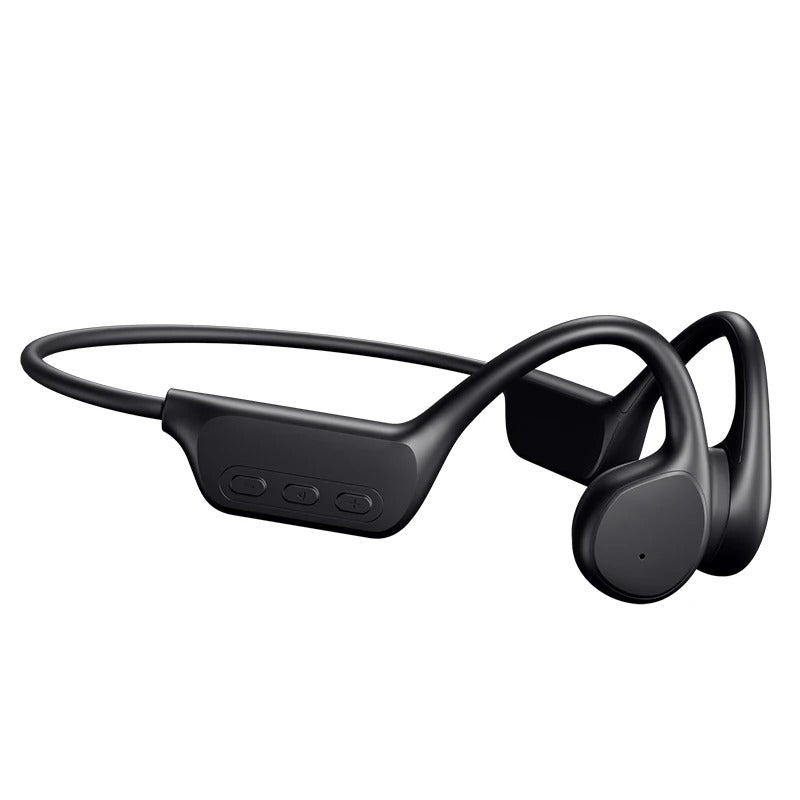 Draadloze open-ear hoofdtelefoon met botgeleiding voor hardlopen en fietsen. Behoud omgevingsgeluid, SafeSound.