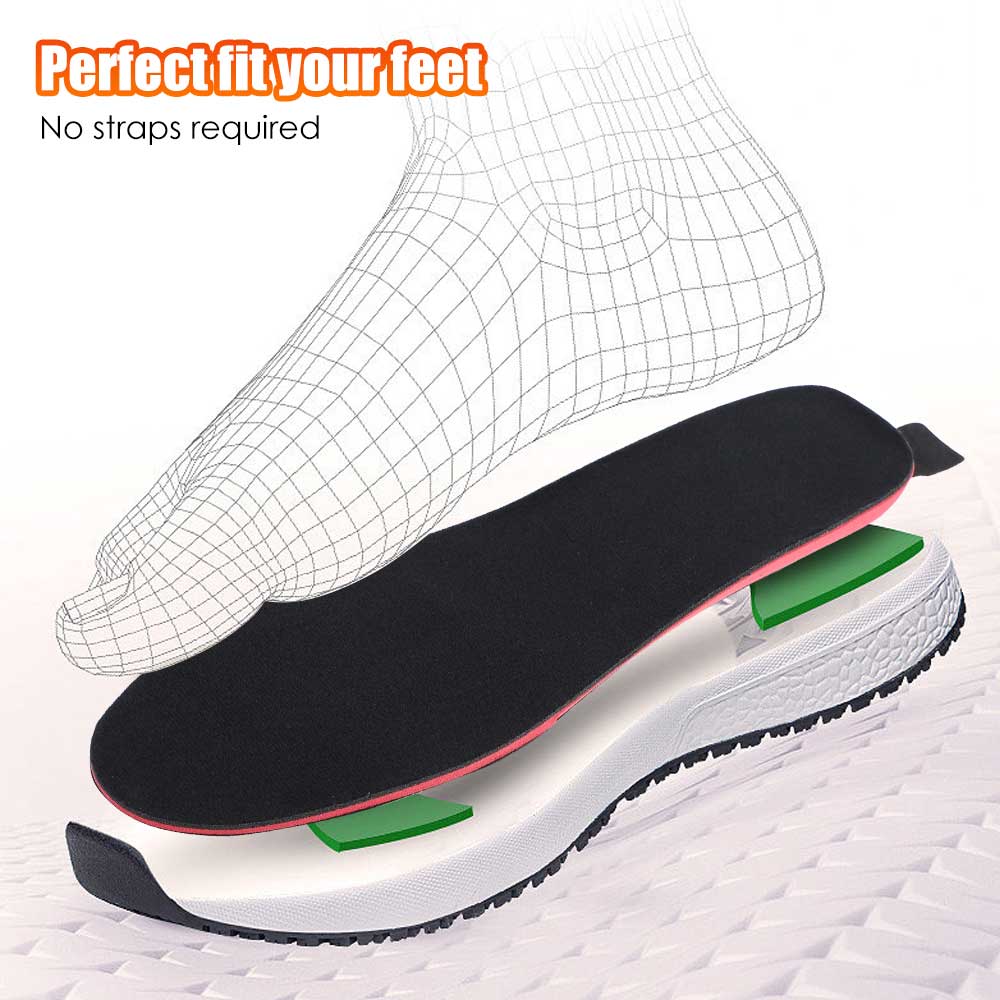 Functionele oplaadbare verwarmde inlegzolen Aurora. Essentieel schoenaccessoire voor outdoor en winter.