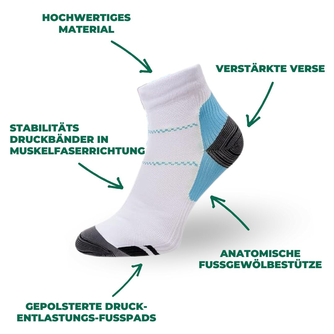 Unisex compressiesokken SlimSupport PRO 2.0 voor actieve levensstijl, vermindert vermoeidheid en zwelling.