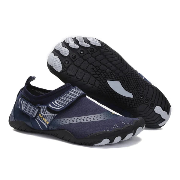 Unisex orthopedische waterschoenen met natuurlijke blotevoetenervaring, ideaal voor strand en zwemmen.