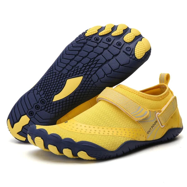 Ultiem blotevoetengevoel met deze orthopedische waterschoenen; perfect voor strand, aqua fitness en comfort.