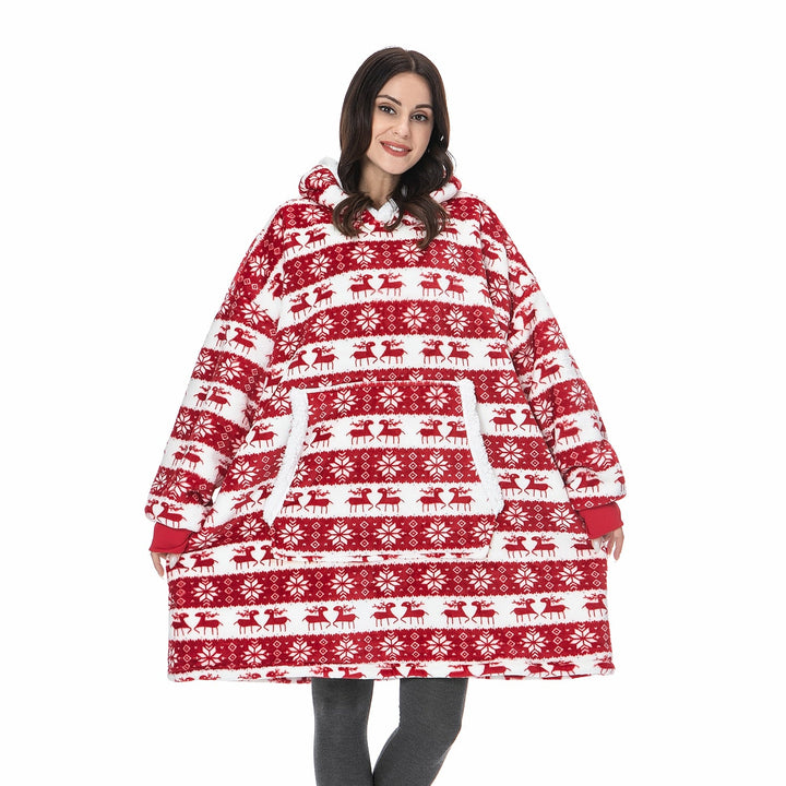 Elegant grijze oversized hoodie, ideaal voor stijlvol relaxen thuis.