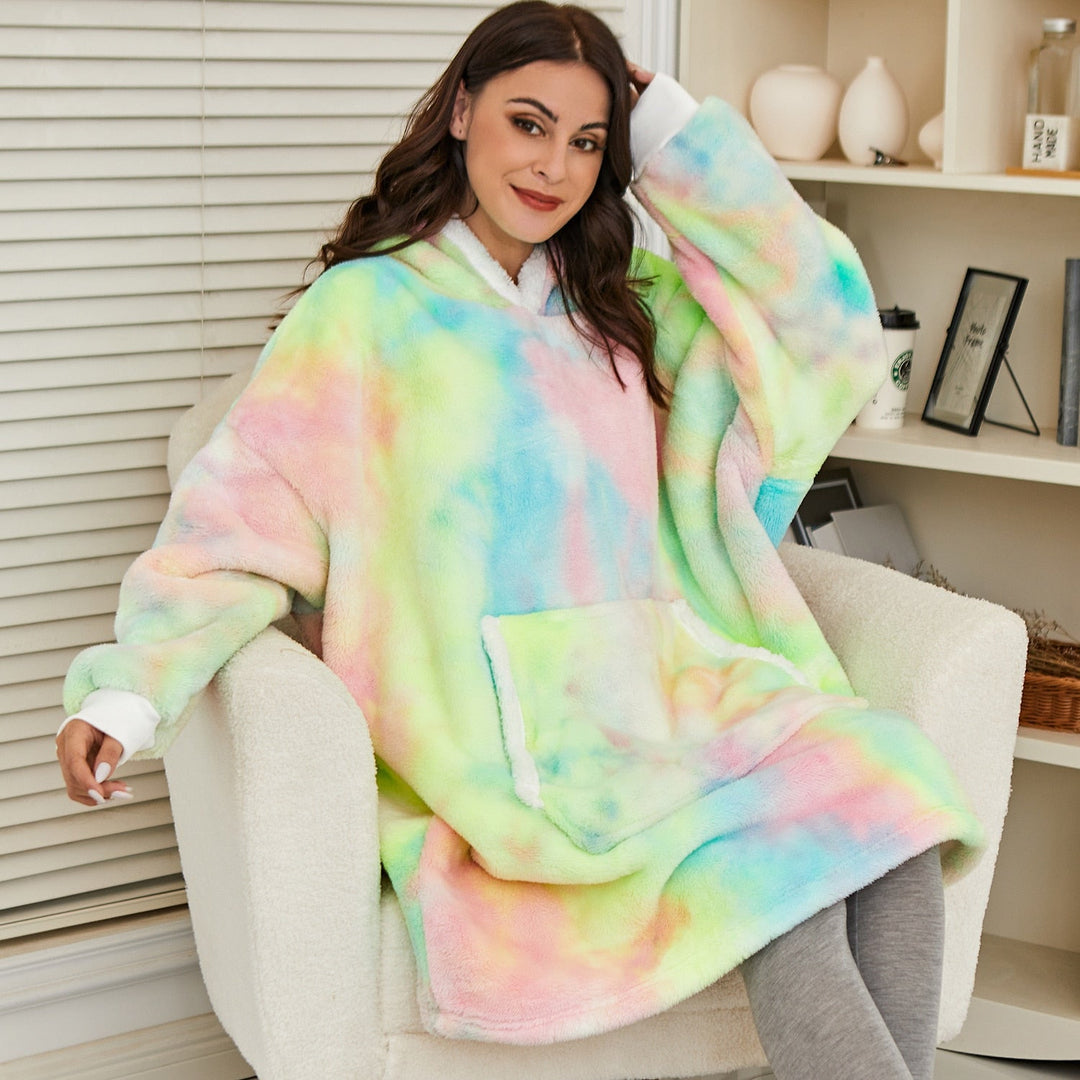 Een warm geschenk: de unisex oversized hoodiedeken voor elke gelegenheid.