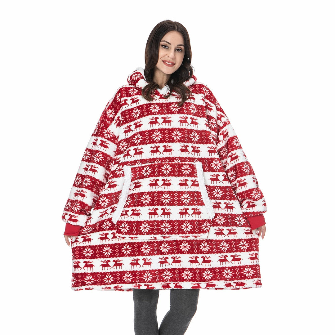 Ervaar superieur comfort met deze zachte unisex hoodie deken.