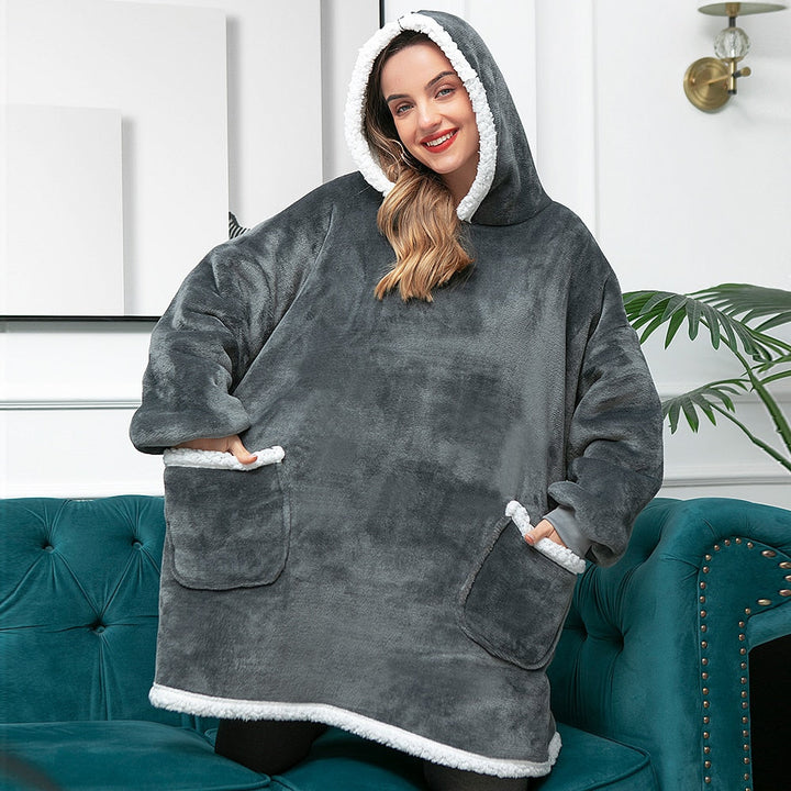 De gezelligste oversized plaid met capuchon, jouw comfort zone.