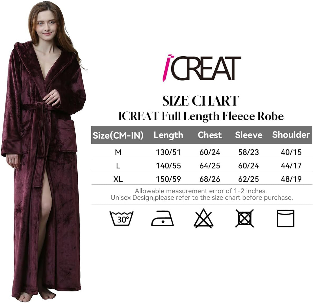 Ultrazachte unisex badjas met capuchon van warm fleece, voor momenten van puur comfort.