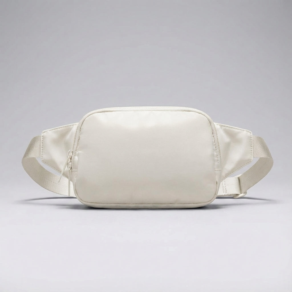Stijlvolle unisex heuptas van compact nylon, perfect voor een stedentrip of als praktische dagelijkse accessoire.